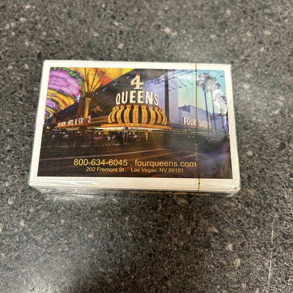 Vintage Playing Cards, 4 Queens Las Vegas Casino - Sealed, New In Package‎